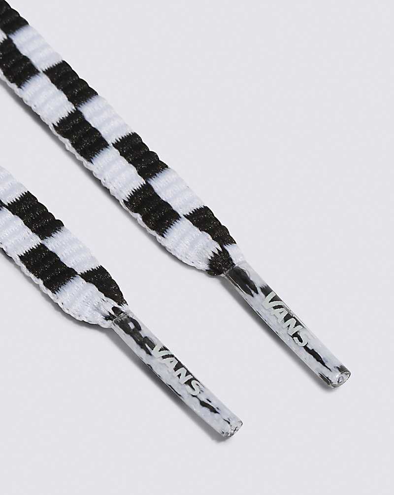 Vans Shoe Laces 45 Check Men Laces Black / White | FL1-4473