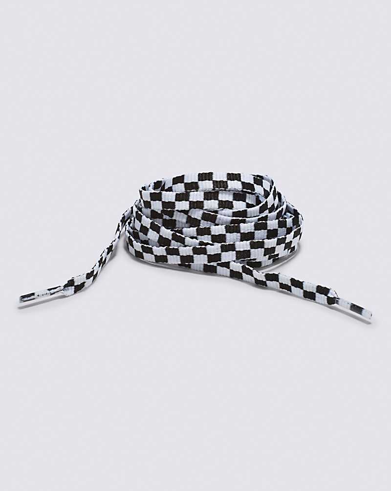 Vans Shoe Laces 45 Check Men Laces Black / White | FL1-4473