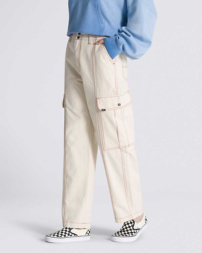 Vans Sidewalk Women Pants Beige | LO1-5952