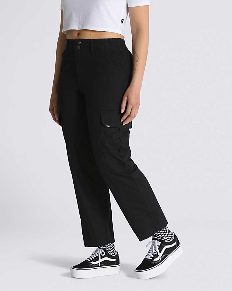 Vans Sidewalk Women Pants Black | ME1-0498