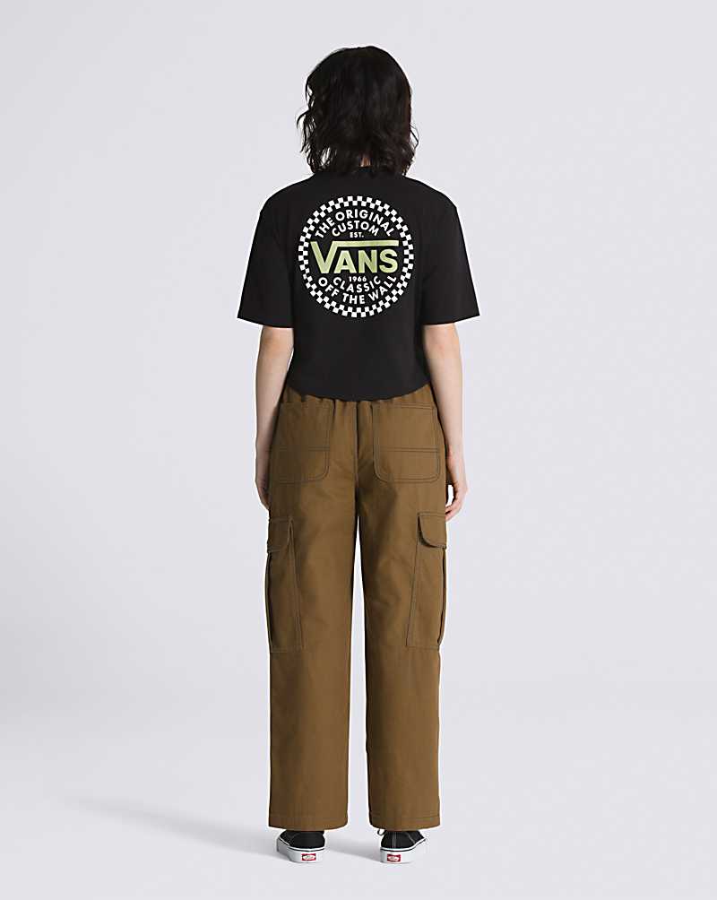 Vans Sidewalk Women Pants Dark Yellow | DD1-7958