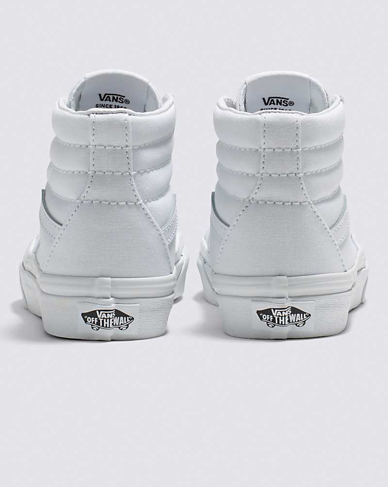 Vans Sk8-Hi Shoes Kids' High Top Sneakers White / White | UD1-8181