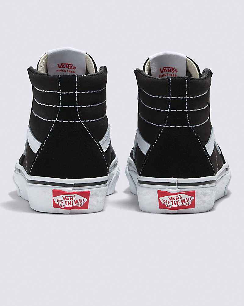 Vans Sk8-Hi Shoes Kids' High Top Sneakers Black / White | GD1-1239