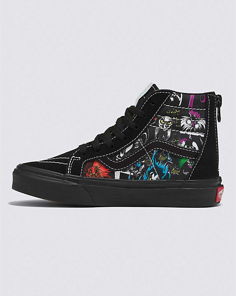 Vans Sk8-Hi Zip Shoe Kids' High Top Sneakers Multicolor | RV1-2864