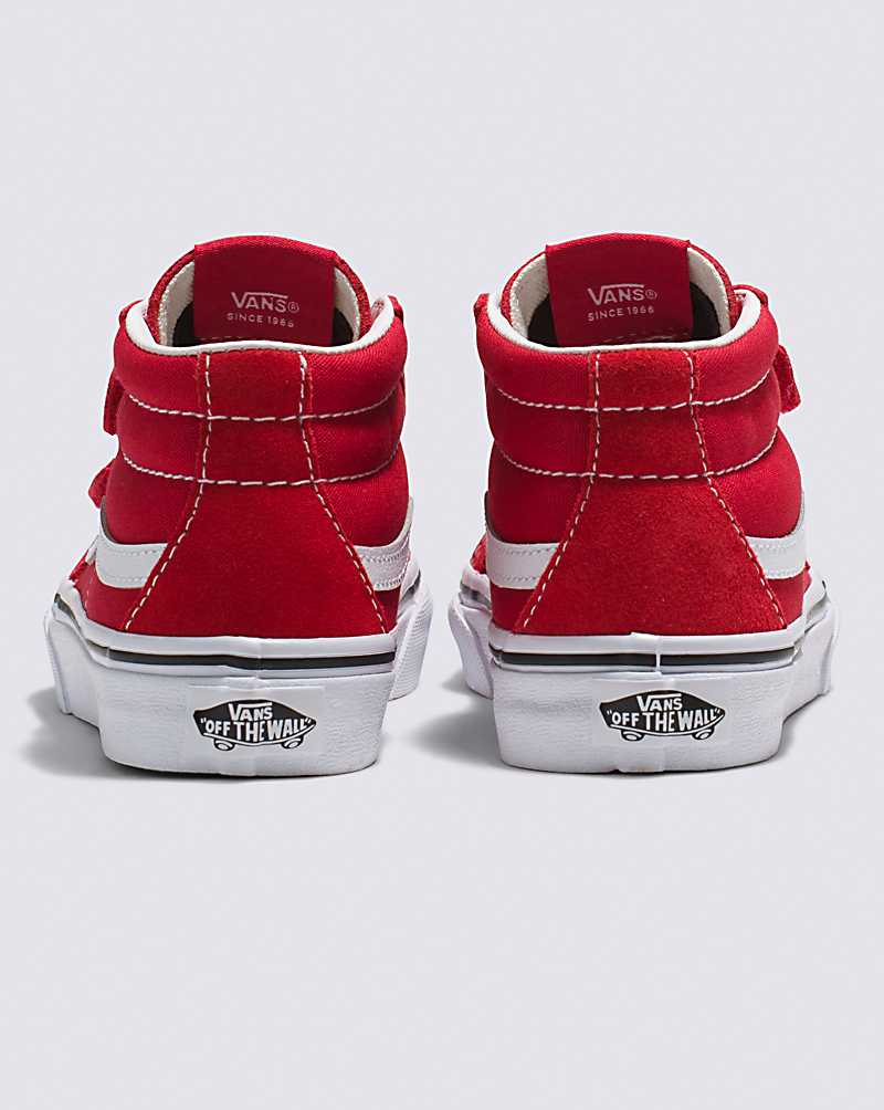 Vans Sk8-Mid Reissue V Formula Shoes Kids' High Top Sneakers Red / White | PG1-4639