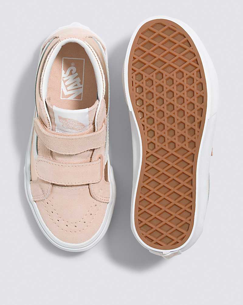 Vans Sk8-Mid Reissue V Shoe Kids' High Top Sneakers Rose Gold | HK1-5860