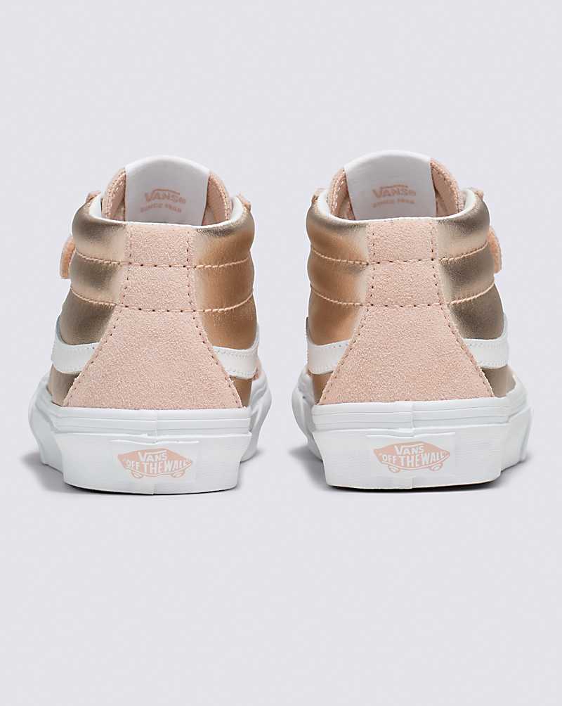 Vans Sk8-Mid Reissue V Shoe Kids' High Top Sneakers Rose Gold | HK1-5860