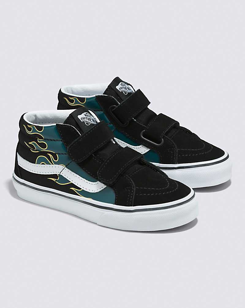 Vans Sk8-Mid Reissue V Shoe Kids' High Top Sneakers Black / Multicolor | PF1-3200