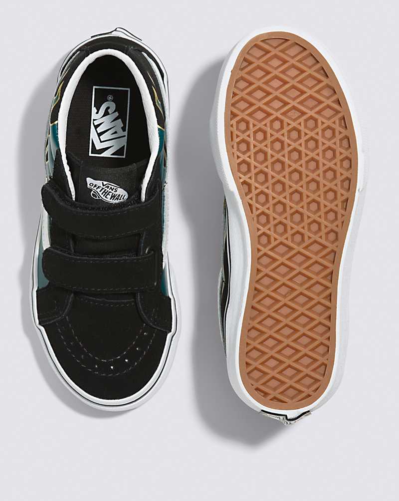 Vans Sk8-Mid Reissue V Shoe Kids' High Top Sneakers Black / Multicolor | PF1-3200