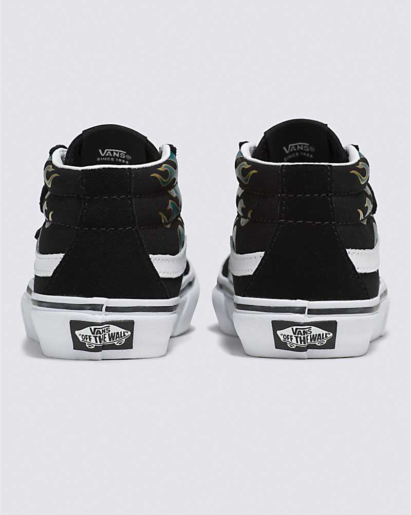 Vans Sk8-Mid Reissue V Shoe Kids' High Top Sneakers Black / Multicolor | PF1-3200