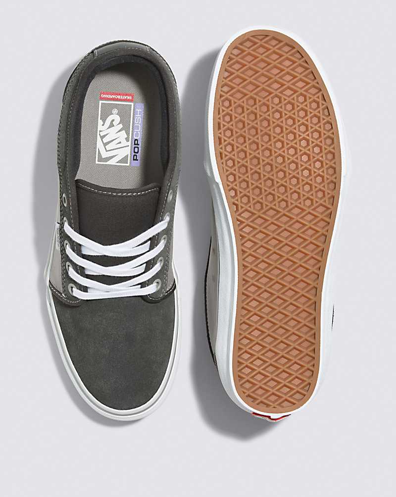 Vans Skate Chukka Low Shoe Men Skate Shoes Dark Grey / White | XG1-3603