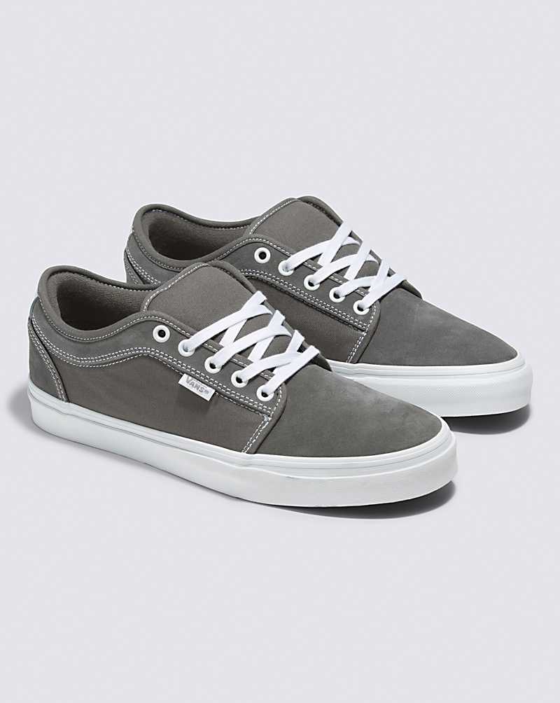 Vans Skate Chukka Low Shoe Men Skate Shoes Grey / White | QP1-6055