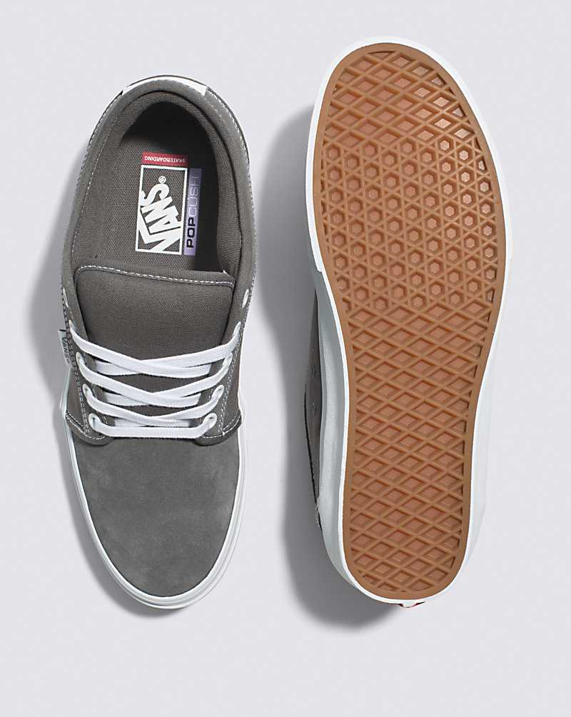 Vans Skate Chukka Low Shoe Men Skate Shoes Grey / White | QP1-6055