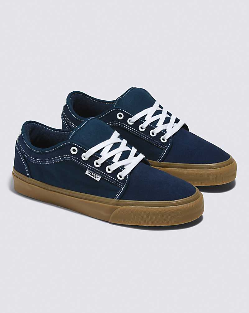 Vans Skate Chukka Low Shoe Men Skate Shoes Blue / Brown | HO1-0678