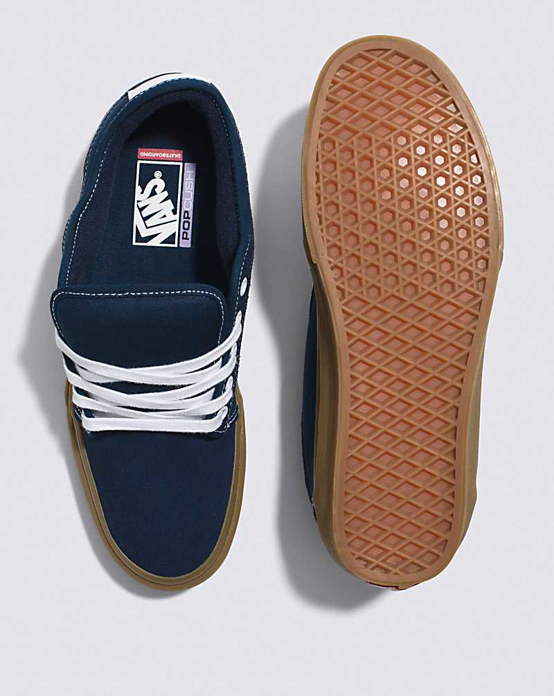 Vans Skate Chukka Low Shoe Men Skate Shoes Blue / Brown | HO1-0678