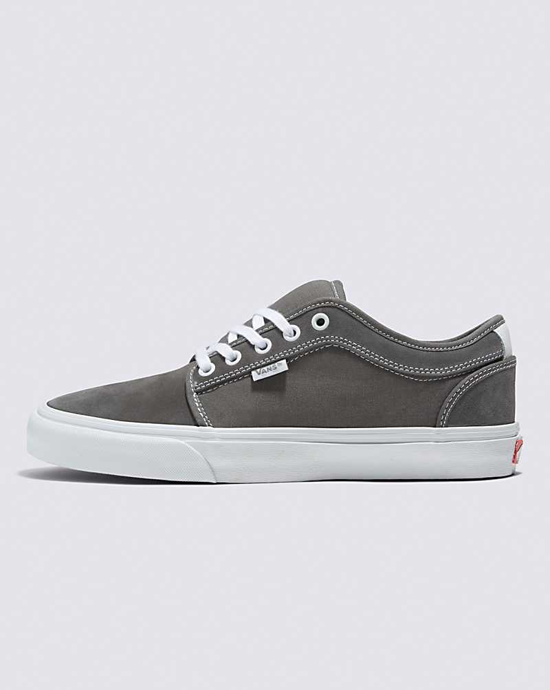 Vans Skate Chukka Low Shoe Women Skate Shoes Grey / White | MI1-8154