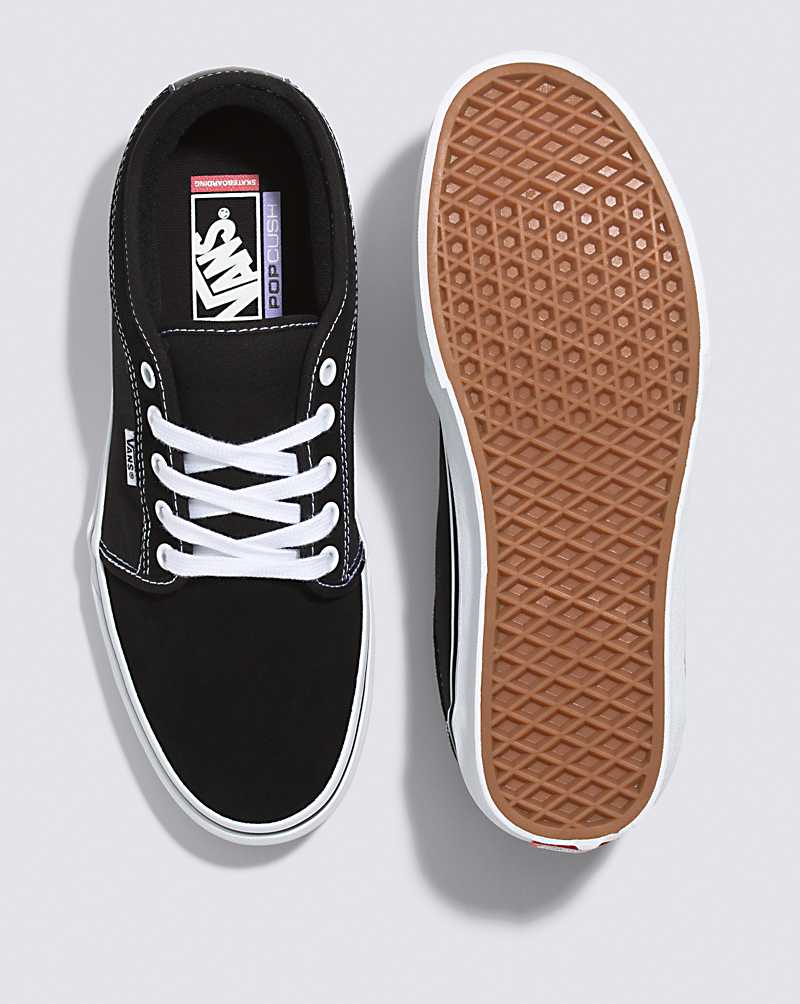 Vans Skate Chukka Low Skate Shoe Men Skate Shoes Black / White | NE1-6558