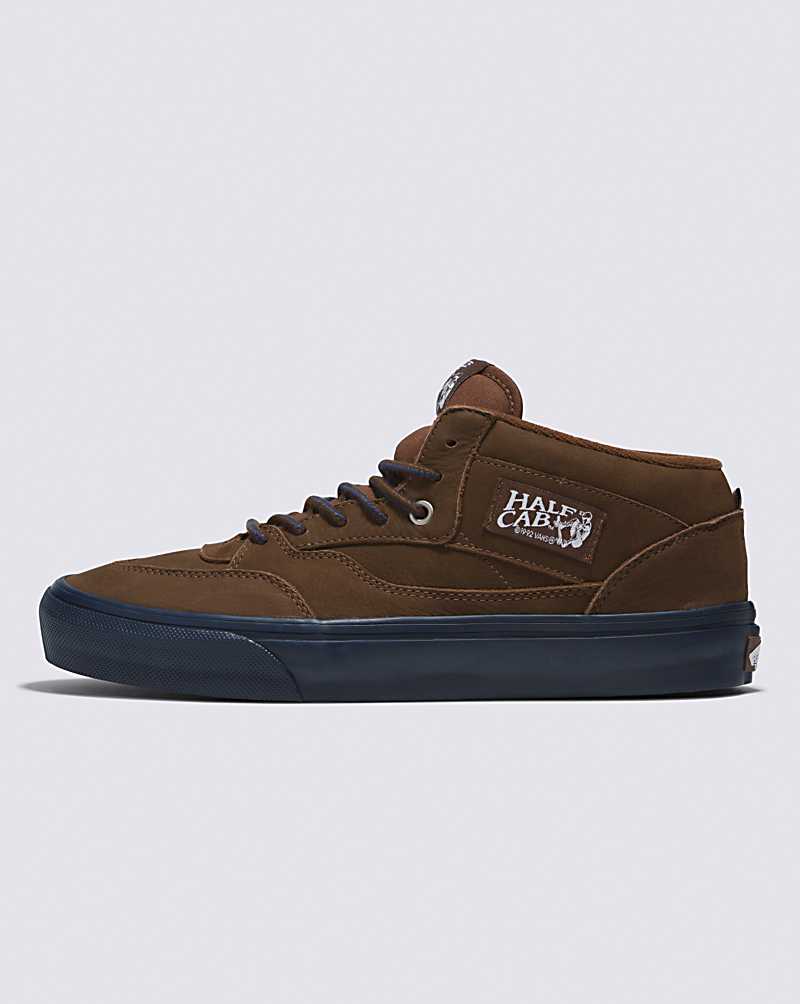 Vans Skate Half Cab \'92 X Nick Michel Shoe Men Skate Shoes Brown / Navy | GD1-8780