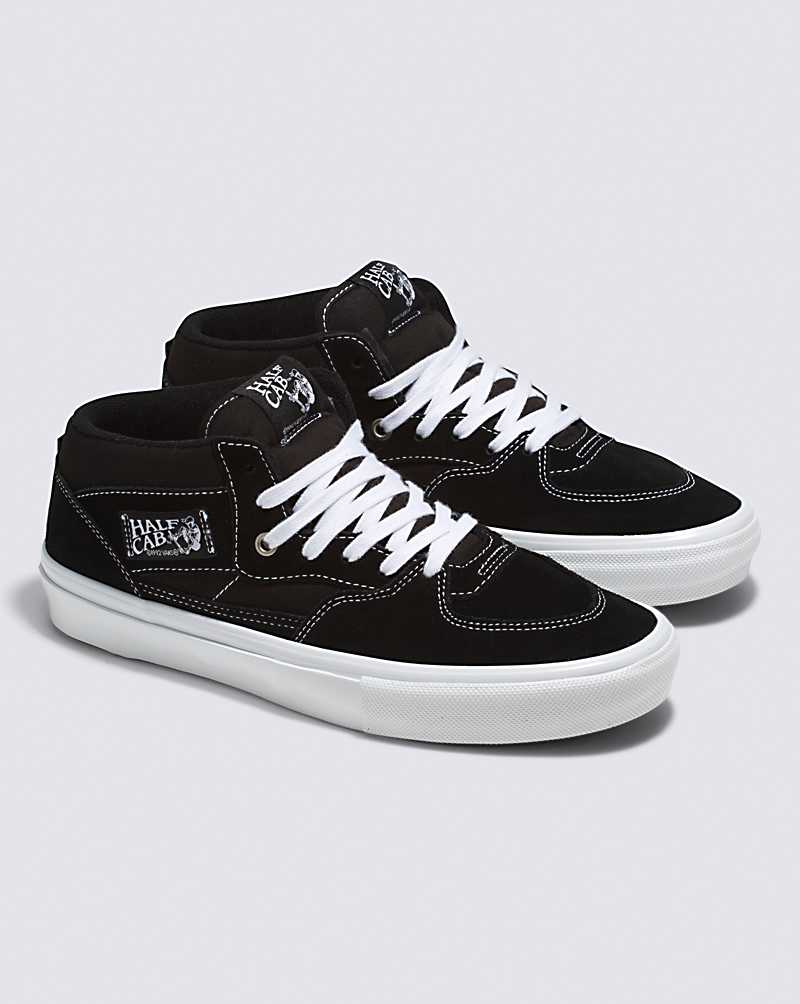 Vans Skate Half Cab Skate Shoe Men Skate Shoes Black / White | AU1-3358