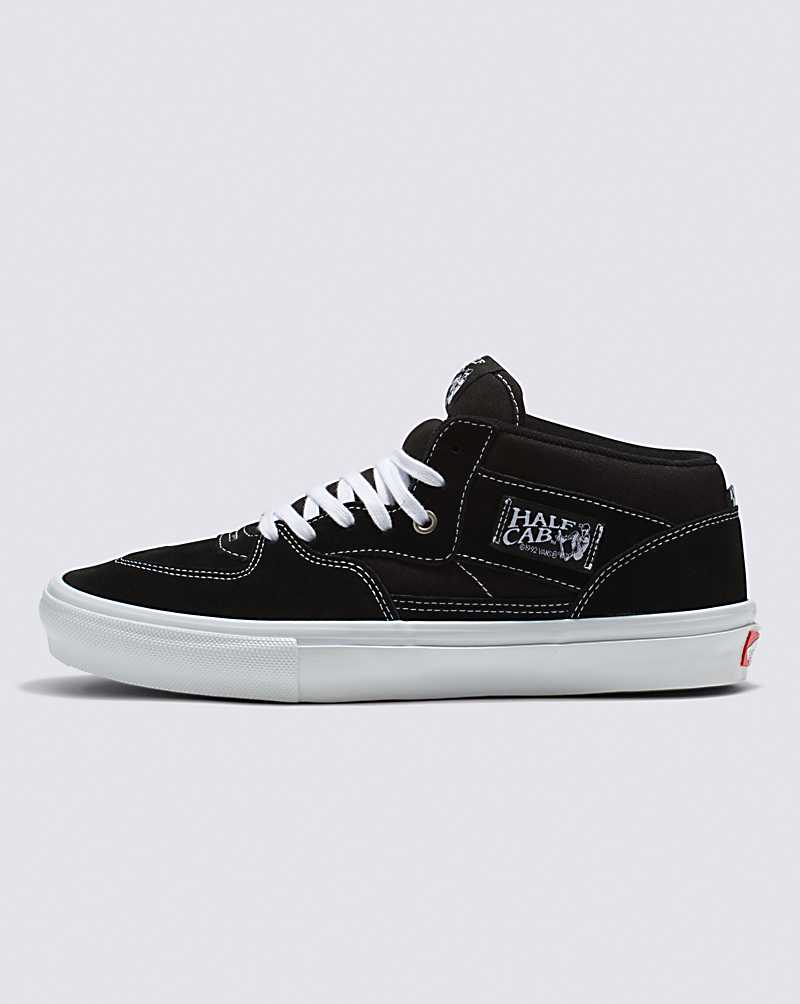 Vans Skate Half Cab Skate Shoe Women Skate Shoes Black / White | EW1-0301