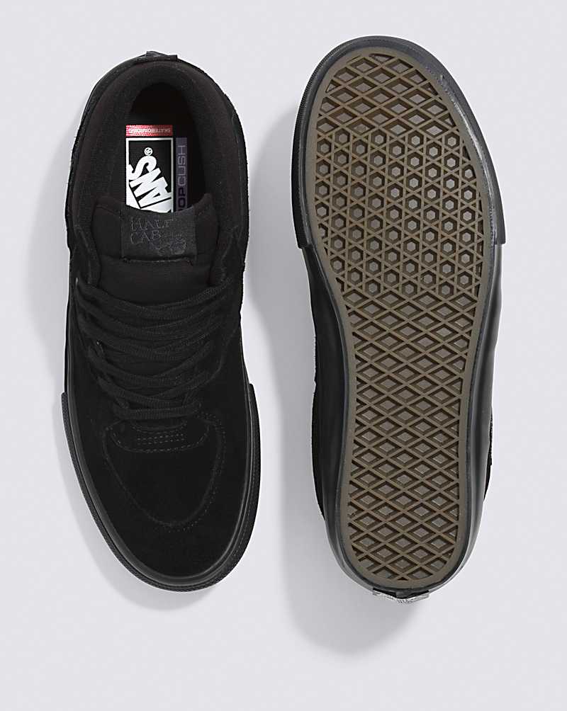 Vans Skate Half Cab Skate Shoe Women Skate Shoes Black / Black | IN1-7730