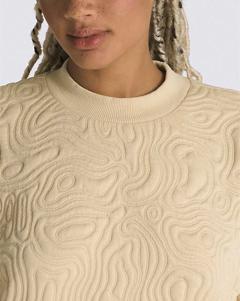 Vans Skate Maze Crew Women Sweatshirts Mocha | BI1-3791