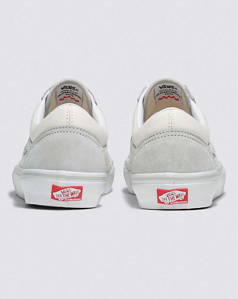 Vans Skate Old Skool Men Skate Shoes Light Grey / White | PW1-2029