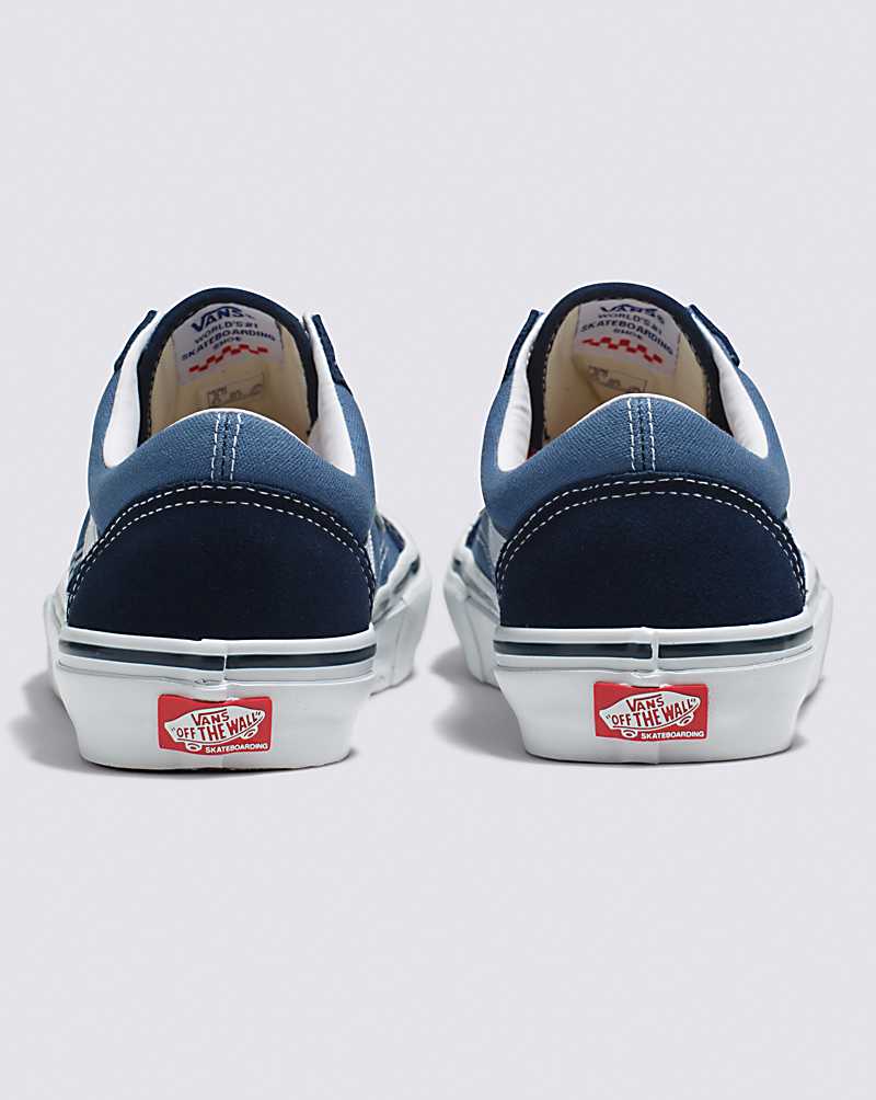 Vans Skate Old Skool Navy/White Skate Shoe Women Skate Shoes Navy / White | YA1-1414