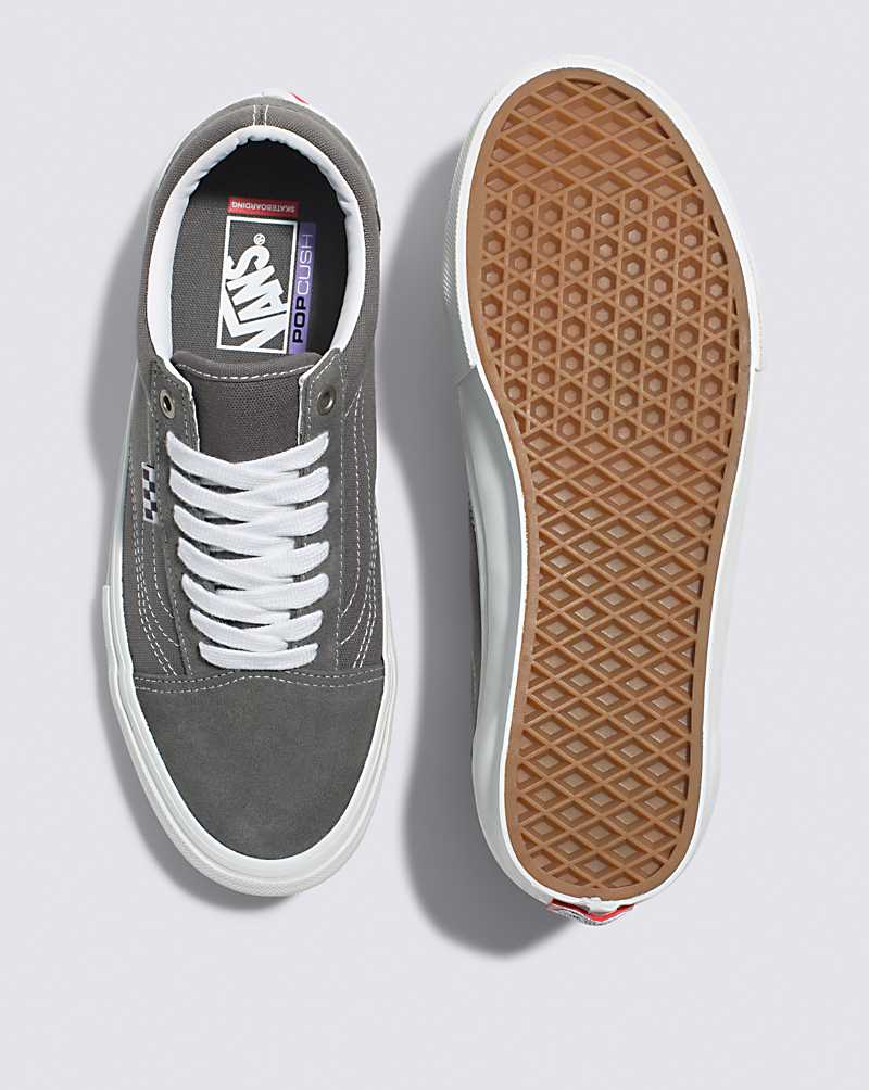 Vans Skate Old Skool Shoe Men Skate Shoes Grey / White | UJ1-0674