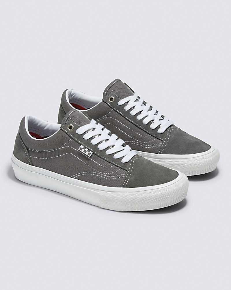 Vans Skate Old Skool Shoe Women Skate Shoes Grey / White | YJ1-9099