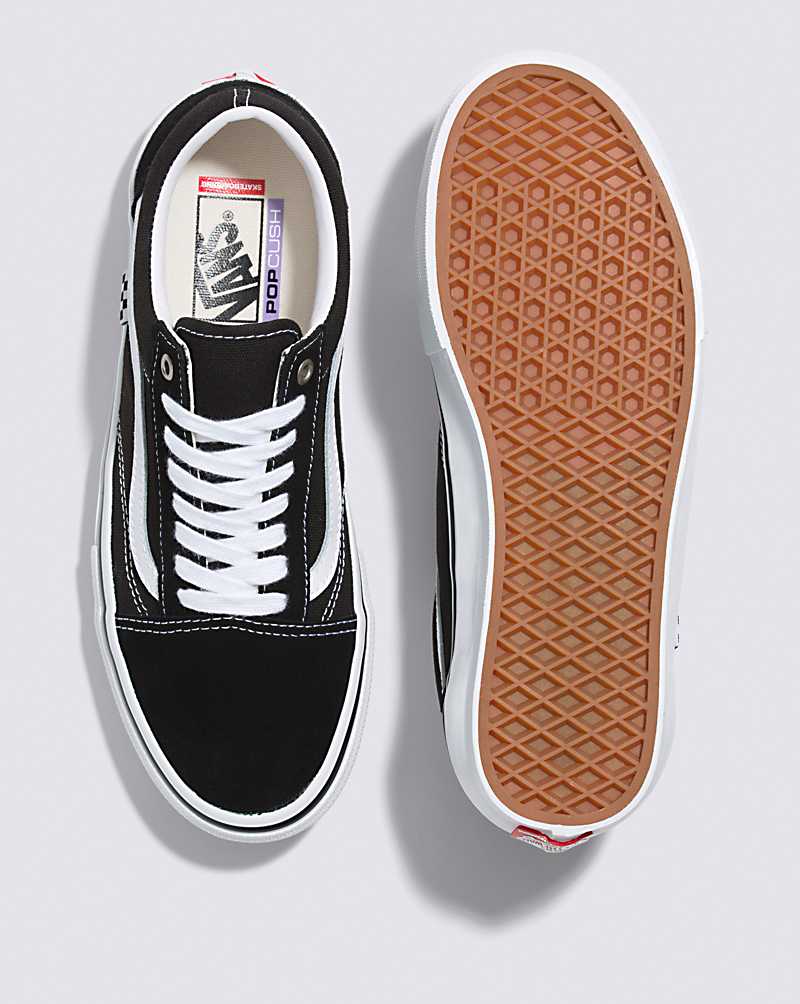 Vans Skate Old Skool Skate Shoe Men Skate Shoes Black / White | KH1-4488