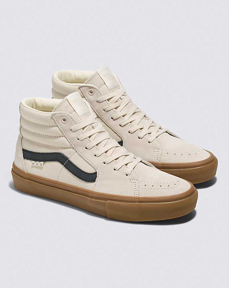 Vans Skate SK8-Hi Shoe Men Skate Shoes Beige | OX1-9079