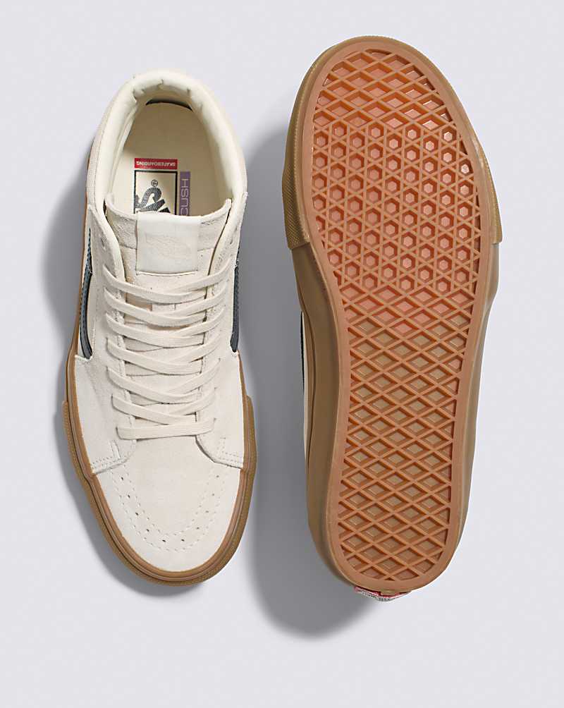 Vans Skate SK8-Hi Shoe Men Skate Shoes Beige | OX1-9079