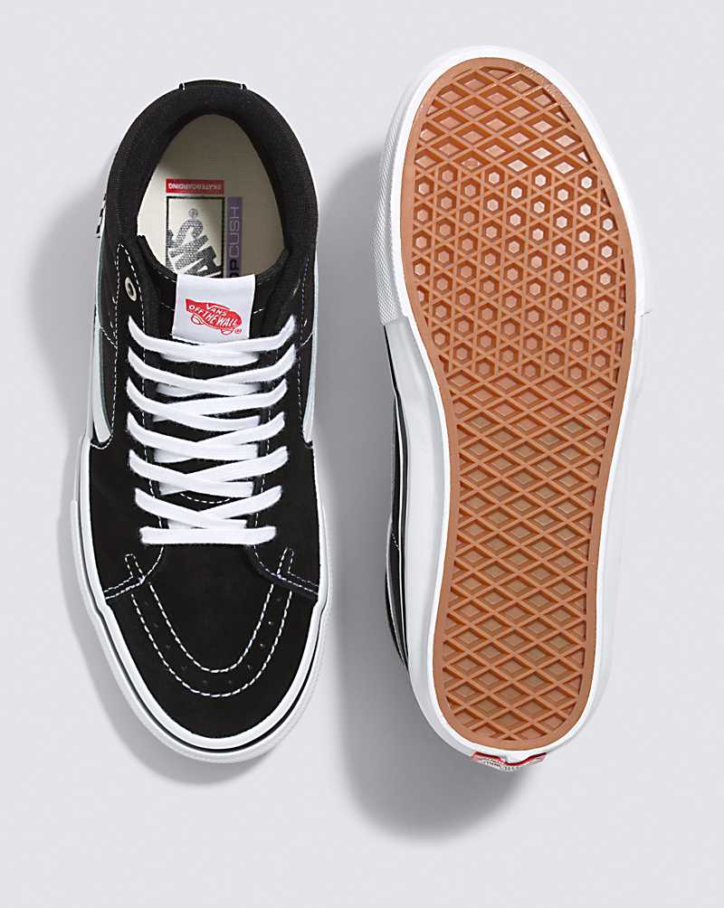 Vans Skate SK8-Hi Skate Shoe Men Skate Shoes Black / White | CG1-2940