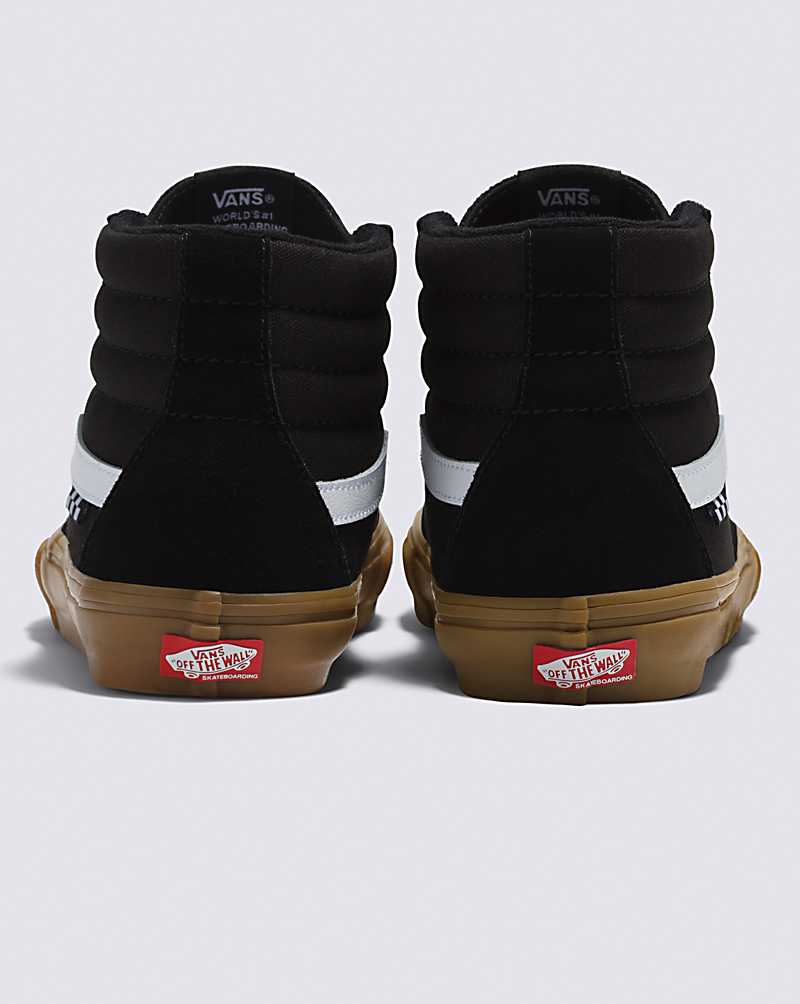 Vans Skate SK8-Hi Skate Shoe Men Skate Shoes Black / Brown | ER1-7432