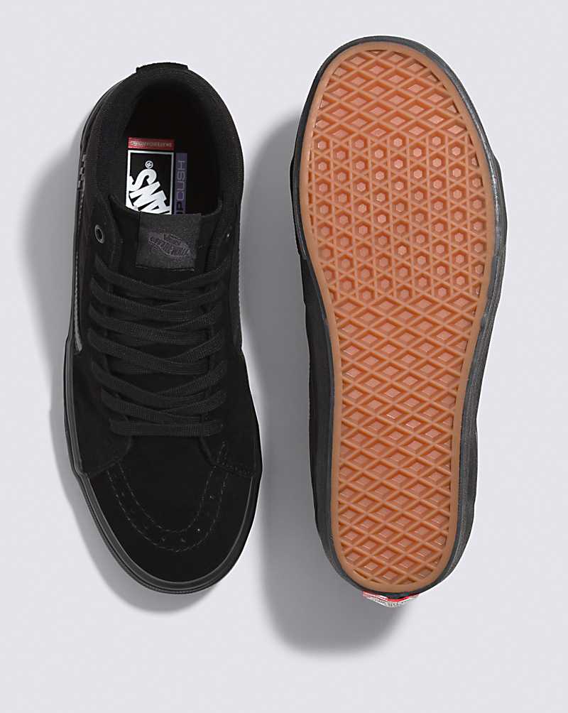 Vans Skate SK8-Hi Skate Shoe Women Skate Shoes Black / Black | ZG1-1806