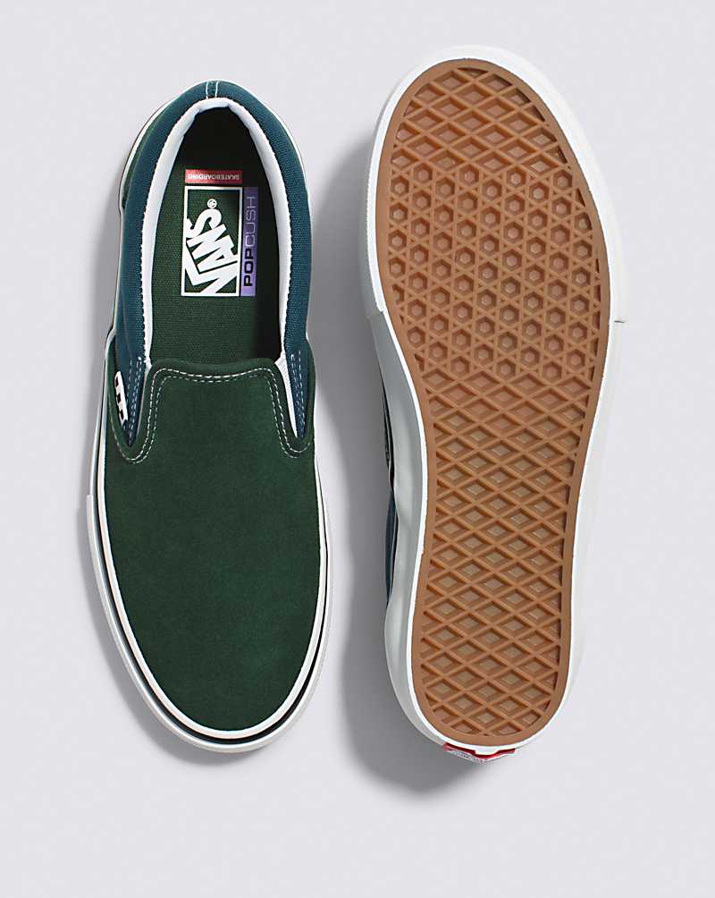 Vans Skate Slip-On Shoe Women Skate Shoes Green | ZO1-9294