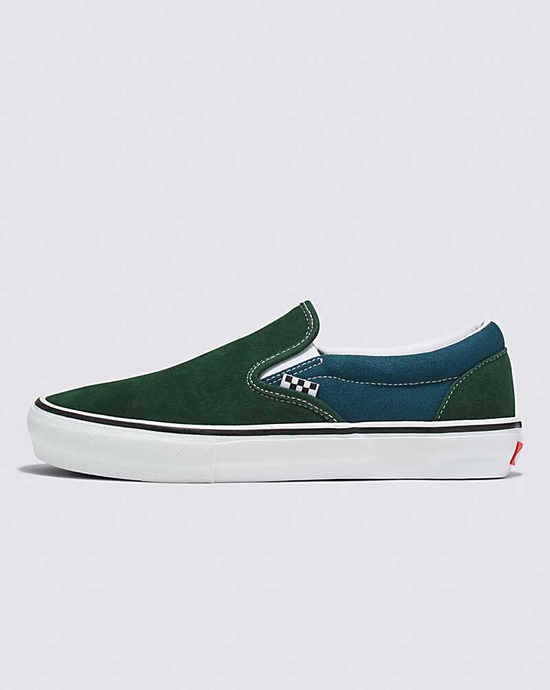 Vans Skate Slip-On Shoe Women Skate Shoes Green | ZO1-9294