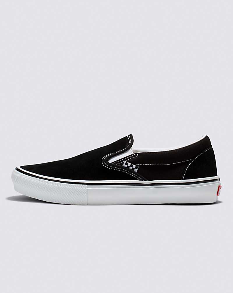 Vans Skate Slip-On Skate Shoe Men Skate Shoes Black / White | UB1-6009