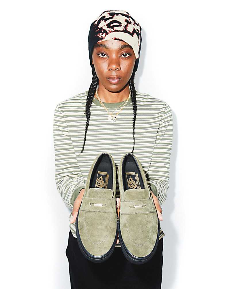 Vans Skate Style 53 X Beatrice Domond Shoe Women Skate Shoes Dark Olive | DS1-0698