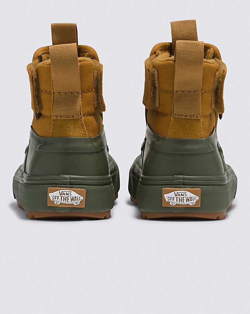 Vans Slip-On Hi Terrain V MTE-1 Shoe Kids' Slip On Shoes Brown / Green | RB1-2481