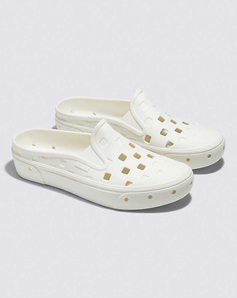 Vans Slip-On Mule TRK Shoe Women Slip On Shoes White | QC1-6249