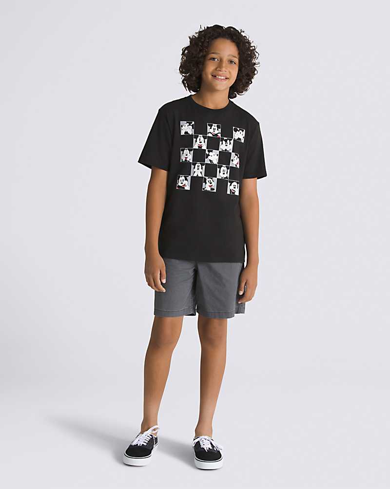 Vans Snapshot Kids' T Shirts Black | NA1-6383