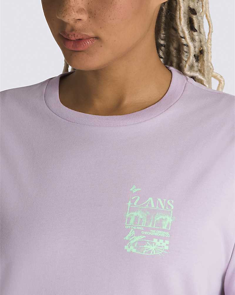 Vans Somewhere Oversized Women T Shirts Purple | TN1-5020