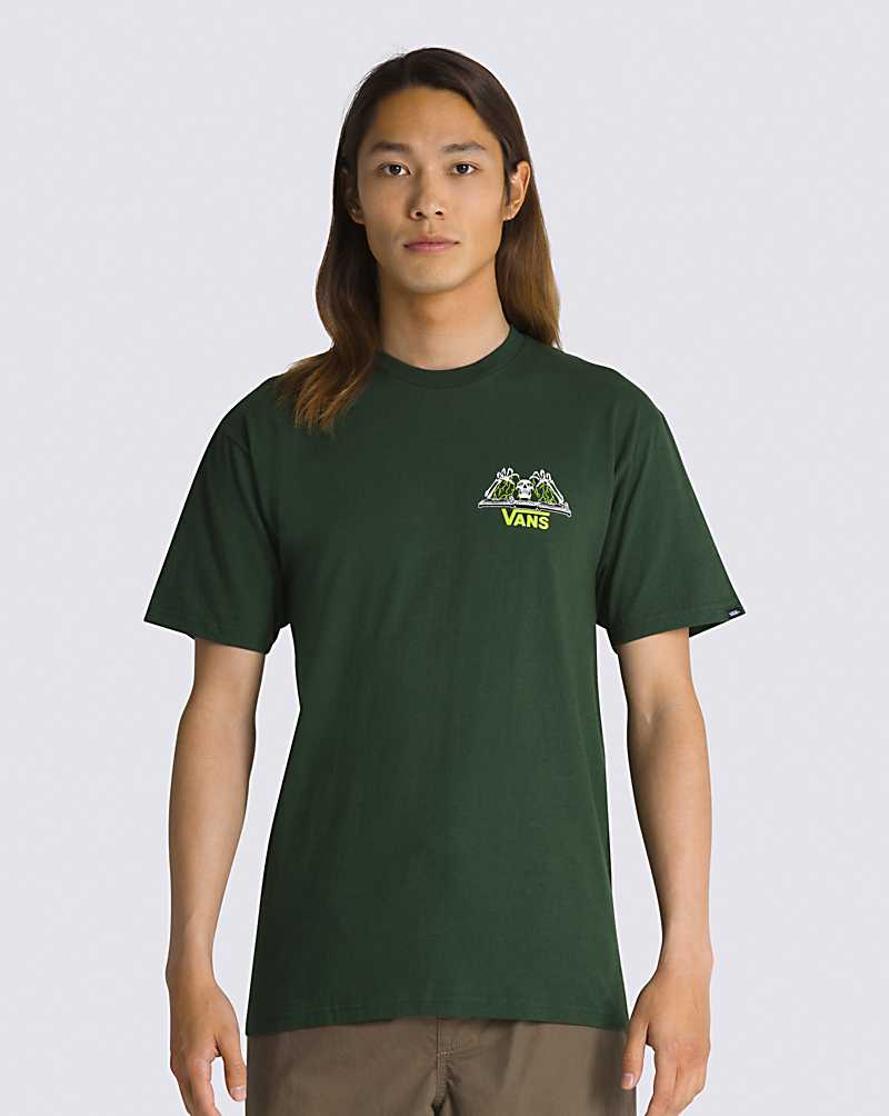 Vans Sounds From Below Men T Shirts Green | CY1-2731