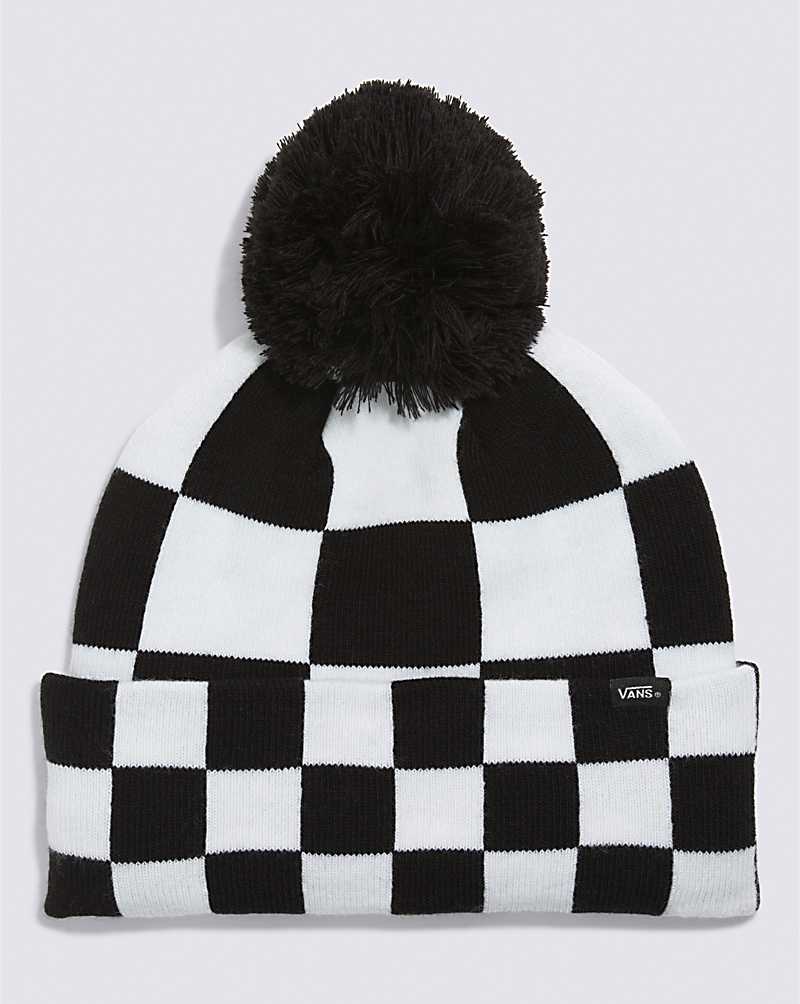 Vans Spirit Pom Women Beanie Black / White | MU1-4543