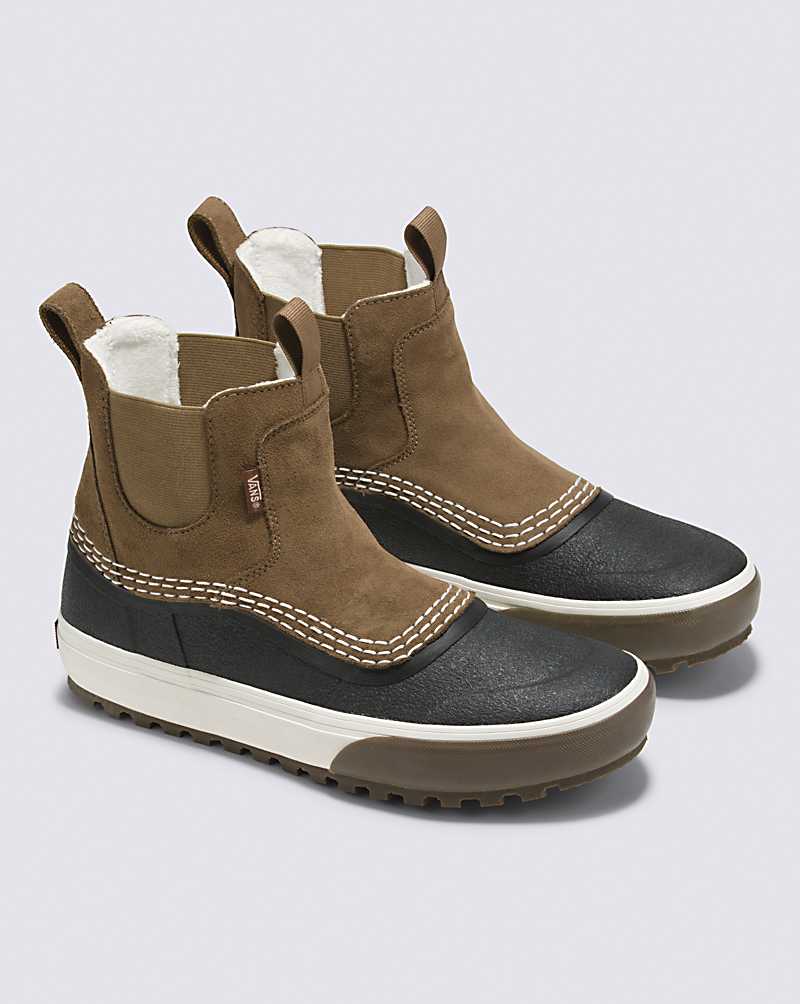 Vans Standard Mid Chelsea Snow MTE Shoe Men Snow Boots Brown / Black | WB1-0568