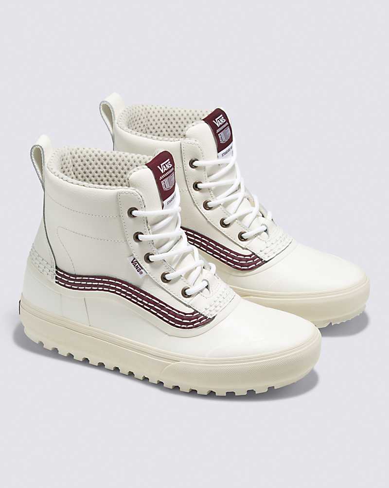 Vans Standard Mid Snow MTE Shoe Men Snow Boots White / Burgundy | TE1-3059