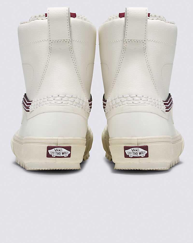 Vans Standard Mid Snow MTE Shoe Men Snow Boots White / Burgundy | TE1-3059