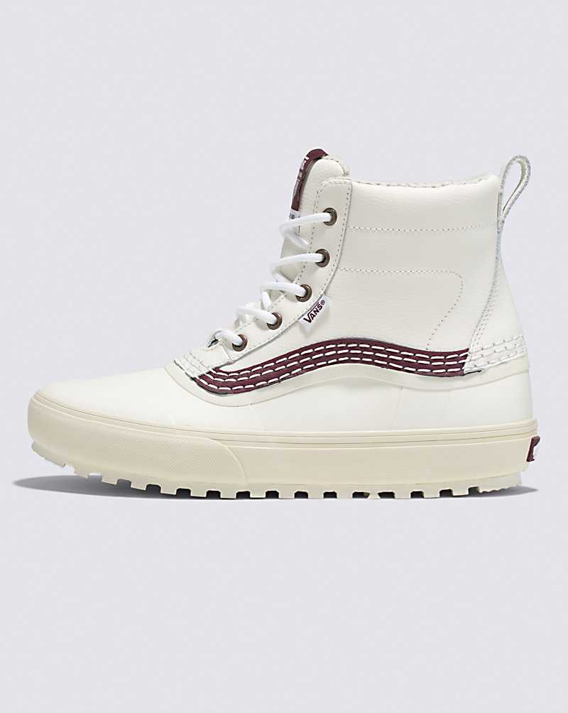 Vans Standard Mid Snow MTE Shoe Men Snow Boots White / Burgundy | TE1-3059